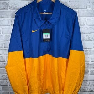 Nike Men's Vibrant Blue and Gold Windbreaker